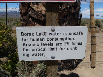 Drink the water it wont kill you(Borax Lakes)